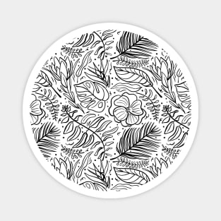 Tropical pattern Magnet